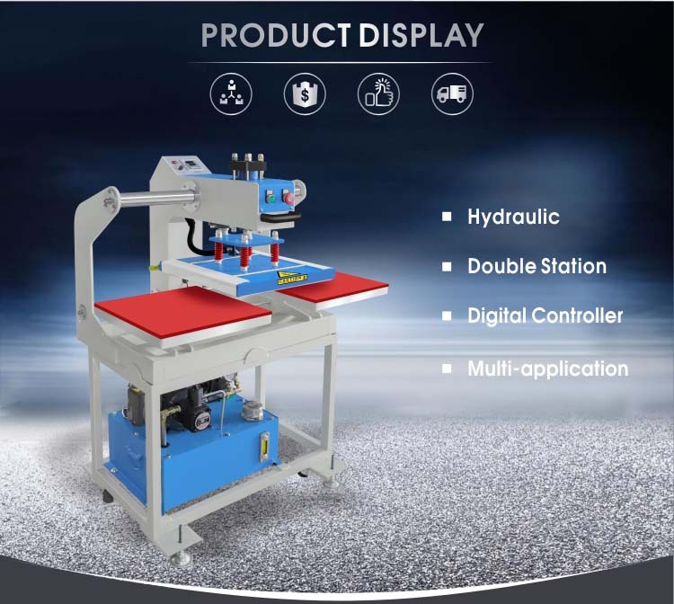 Big Discount Double Position Cloth Heat Press Transfer Printing Machine